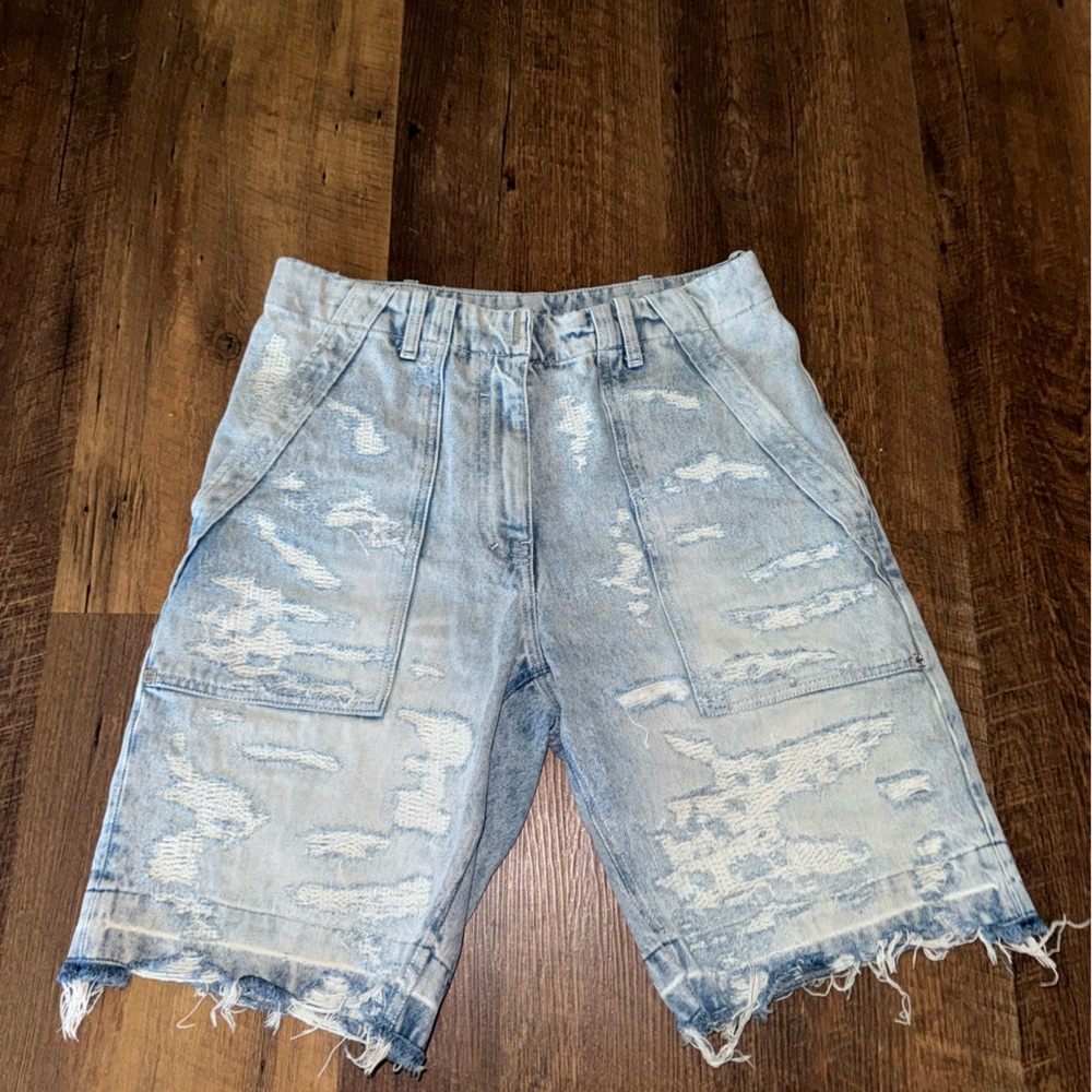 Givenchy Denim Cargo Bermuda Shorts 30 - Picture 5 of 15